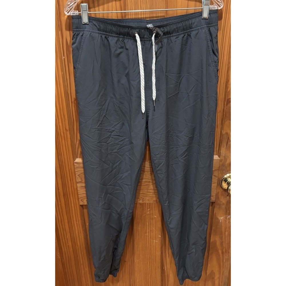 Vuori Meta Elastic Waist Lightweight Performance Pants Charcoal Grey Mens Med